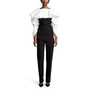 Jacquemus - Le Pantalon Straight High Rise Wool Trousers Pants - FR 36